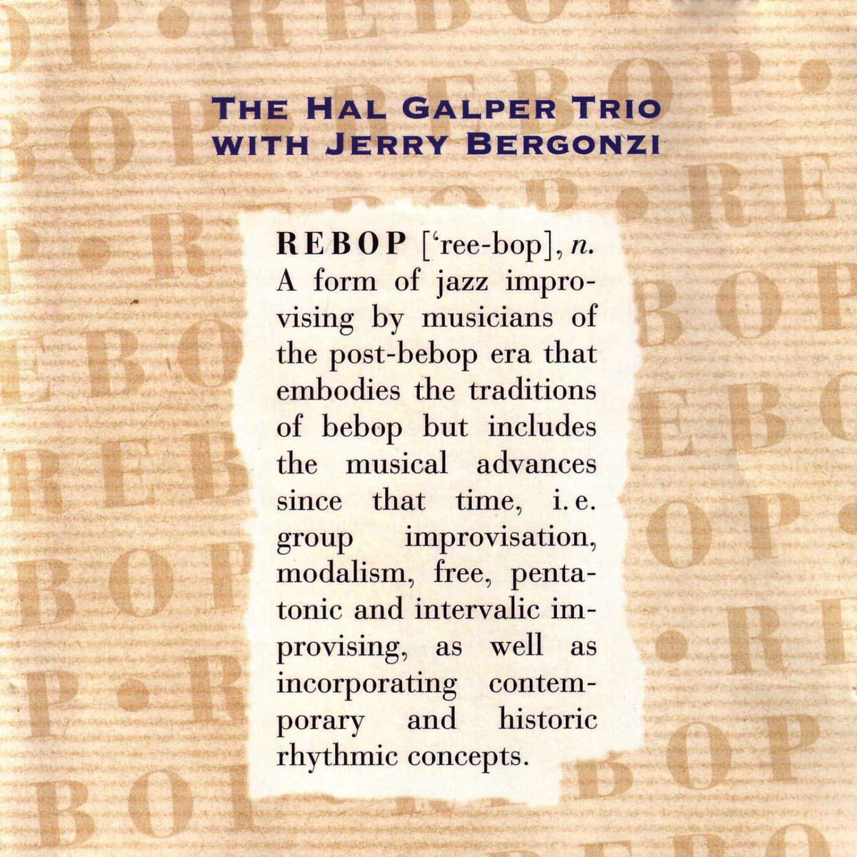 Album cover of Rebop