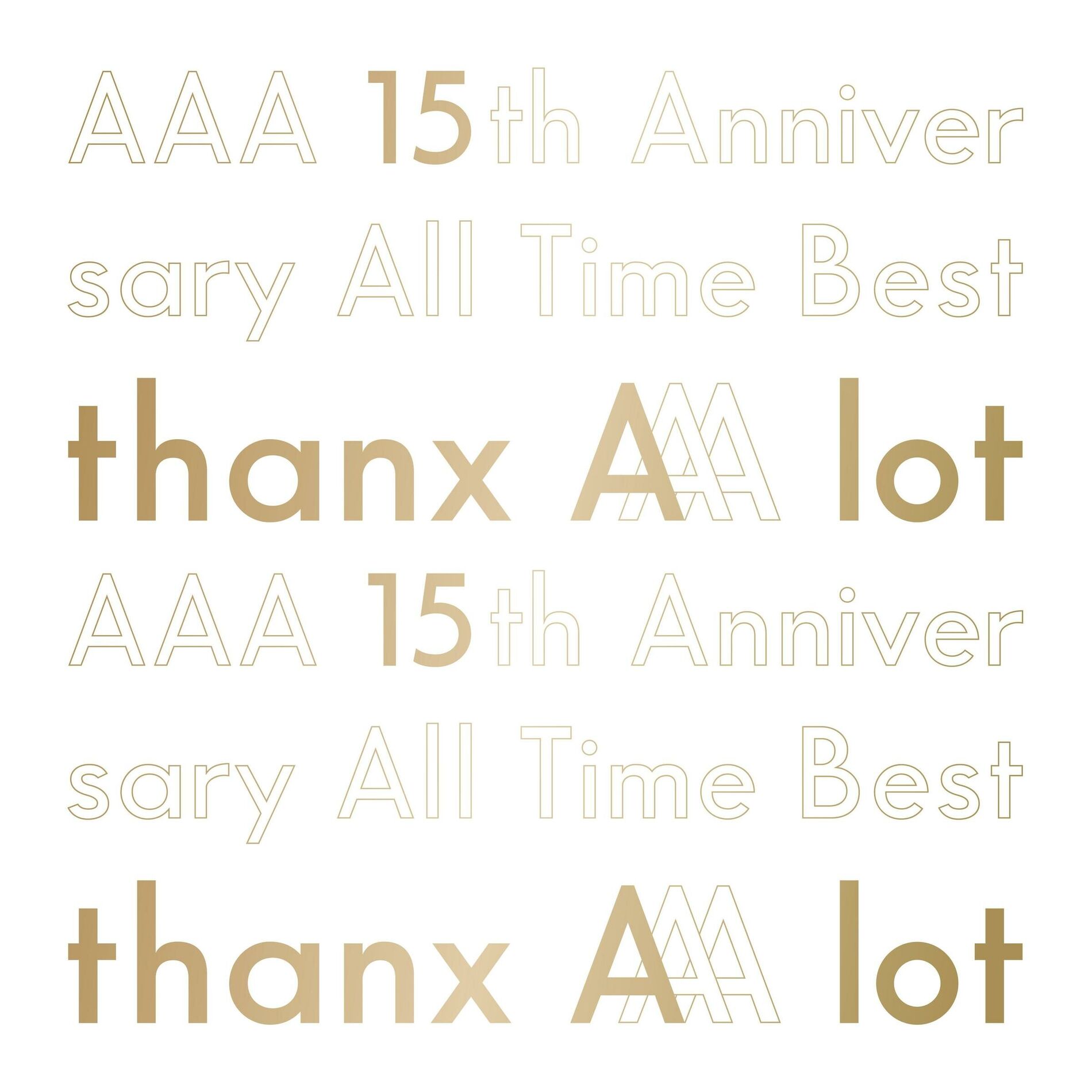 Album cover of AAA 15th Anniversary All Time Best -thanx AAA lot-