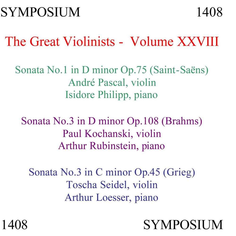 Violin Sonata No. 3 in D Minor, Op. 108: I. Allegro