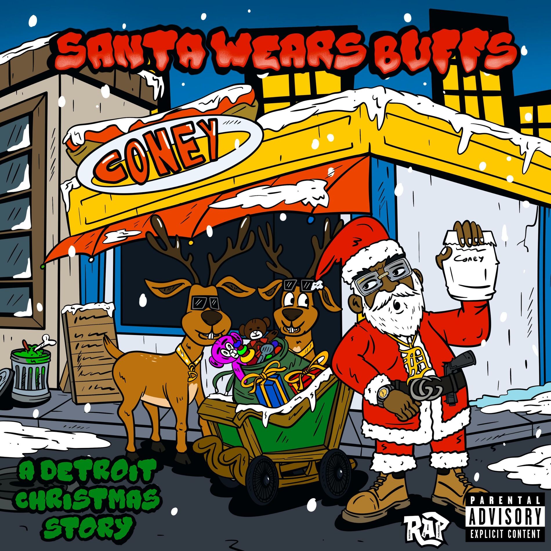 Album cover of Kuniva Presents Santa Wears Buffs (A Detroit Christmas Story)