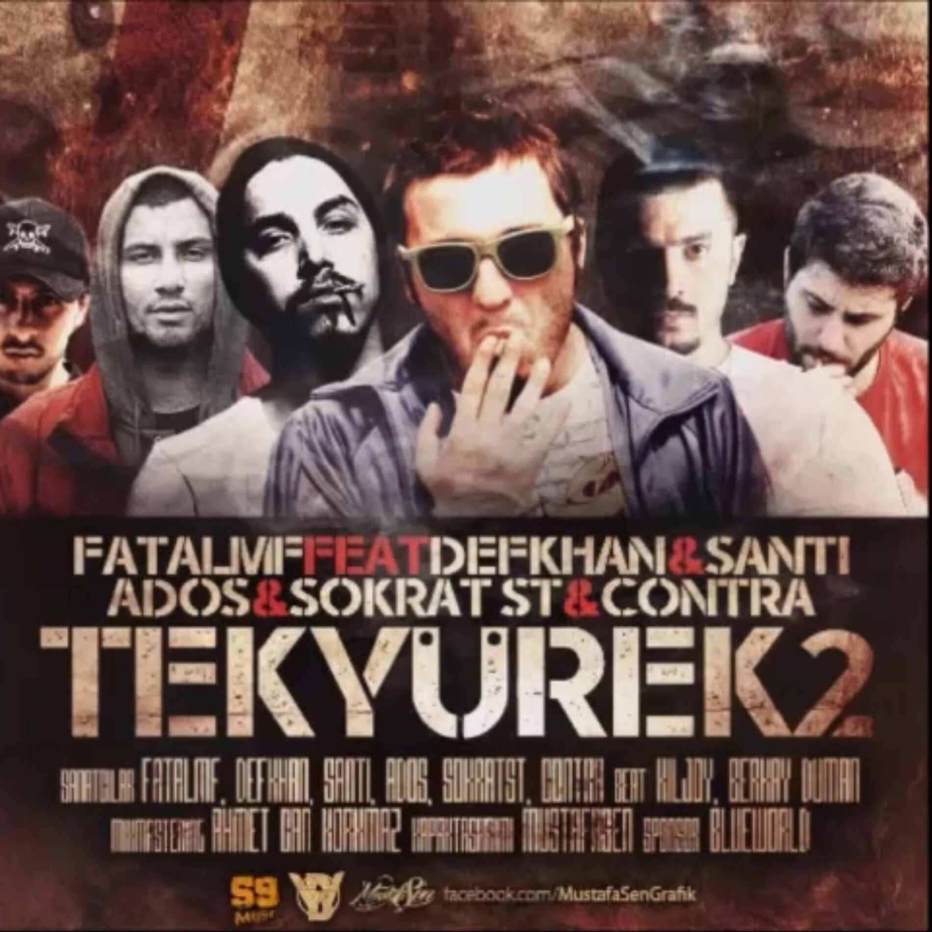 Album cover of Tek Yürek 2 (feat. Defkhan, Sokrat St, Ados & Contra)