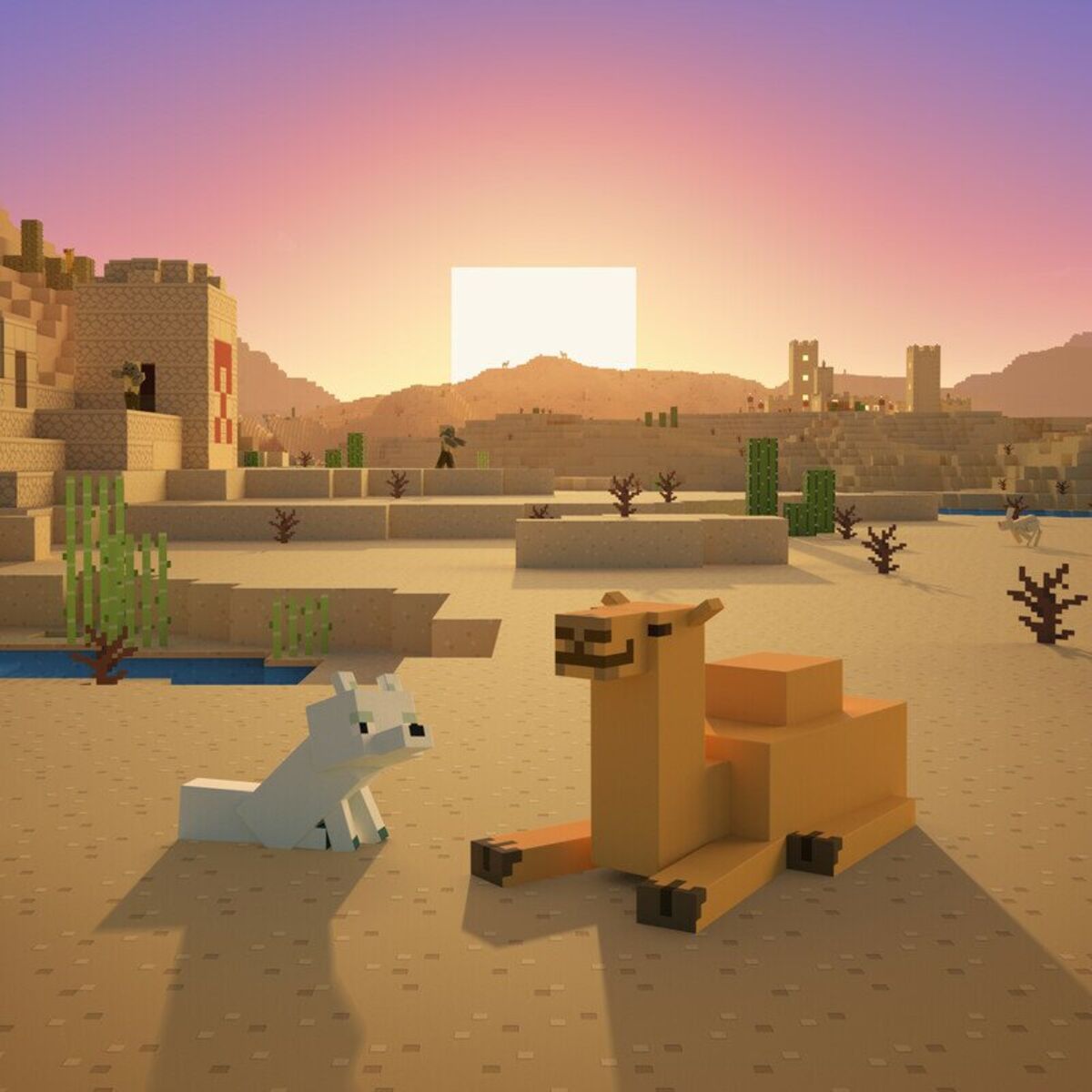 Album cover of Minecraft Soothing Scenes: Dreamy Desert