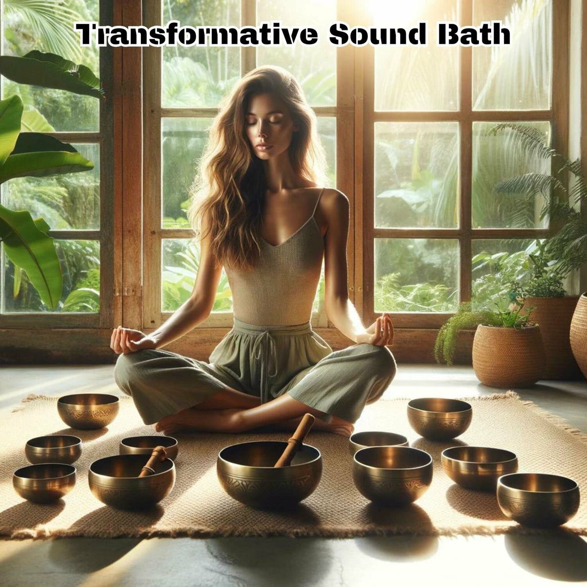 Album cover of Transformative Sound Bath: Sink in Positive & Healing Energy While Sleeping