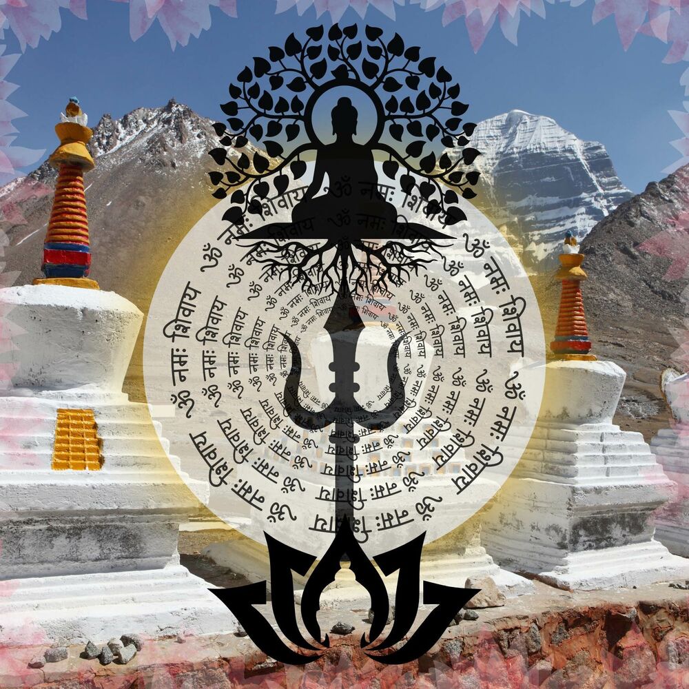 Picture of Tibet monk devotion to Shiva - Mountain Top Festival Performance