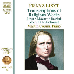 Cover of Liszt: Complete Piano Music, Vol. 62 – Transcriptions of Religious Works by undefined