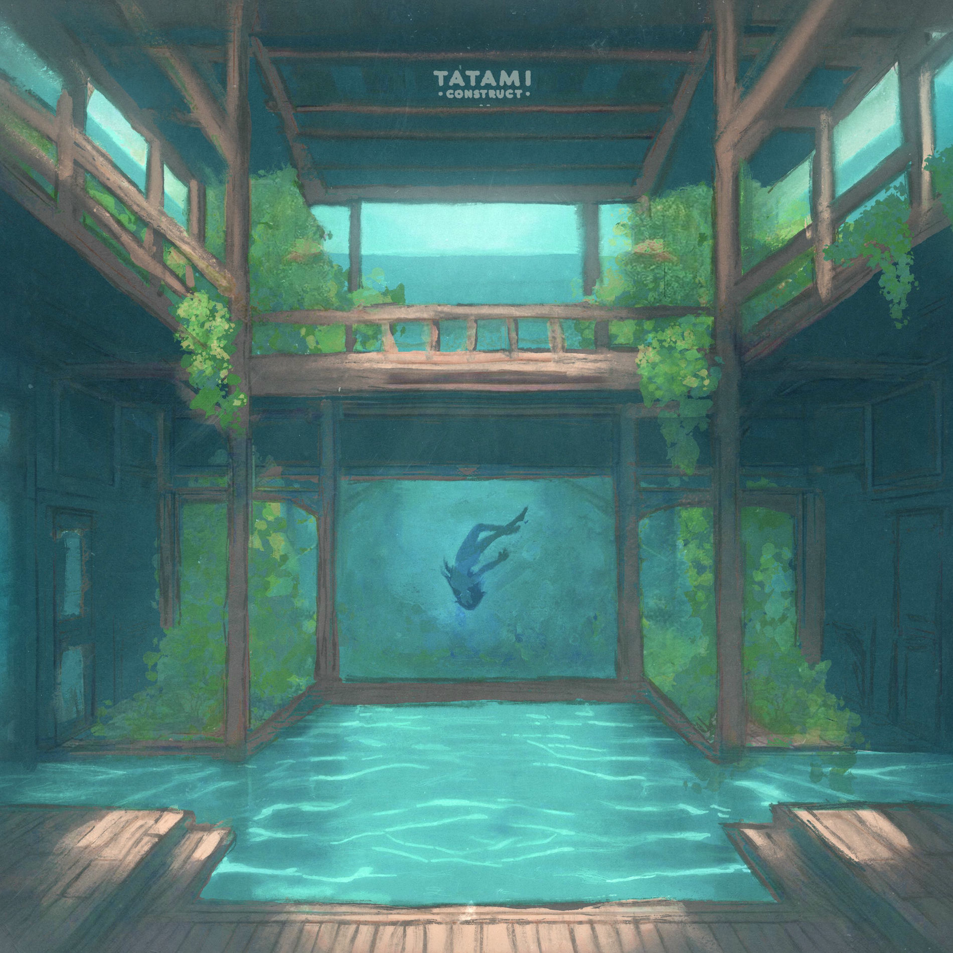 Album cover of we live underwater