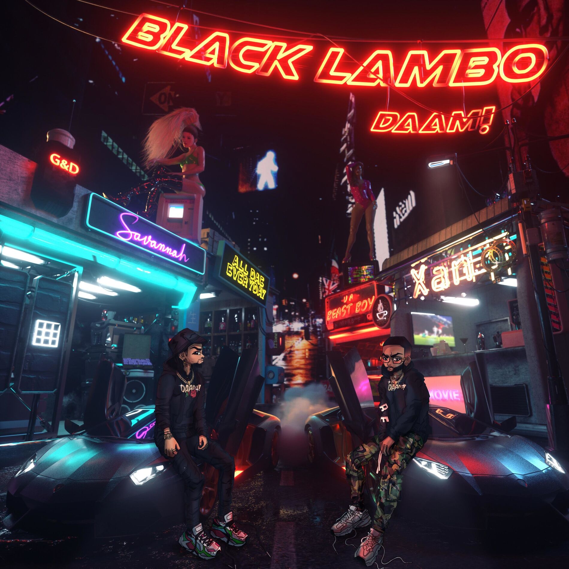Album cover of Black Lambo (feat. Daecolm )