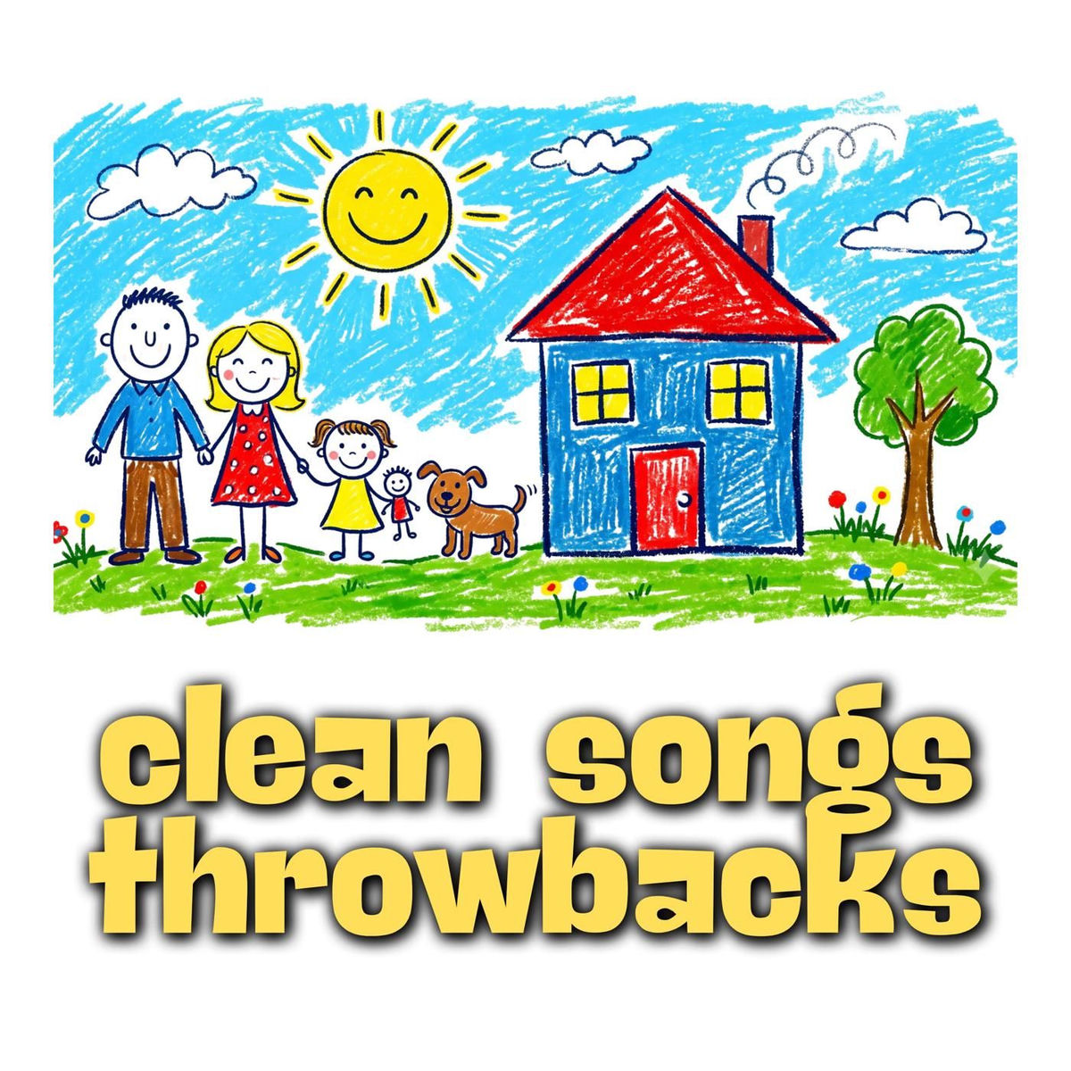 Album cover of clean songs throwbacks