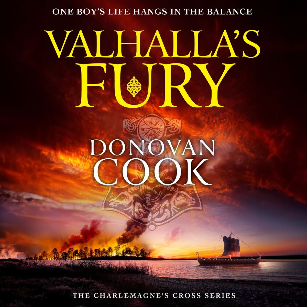 Album cover of Valhalla's Fury - A BRAND NEW Dark Ages historical adventure story from Donovan Cook for 2024 (Unabridged)