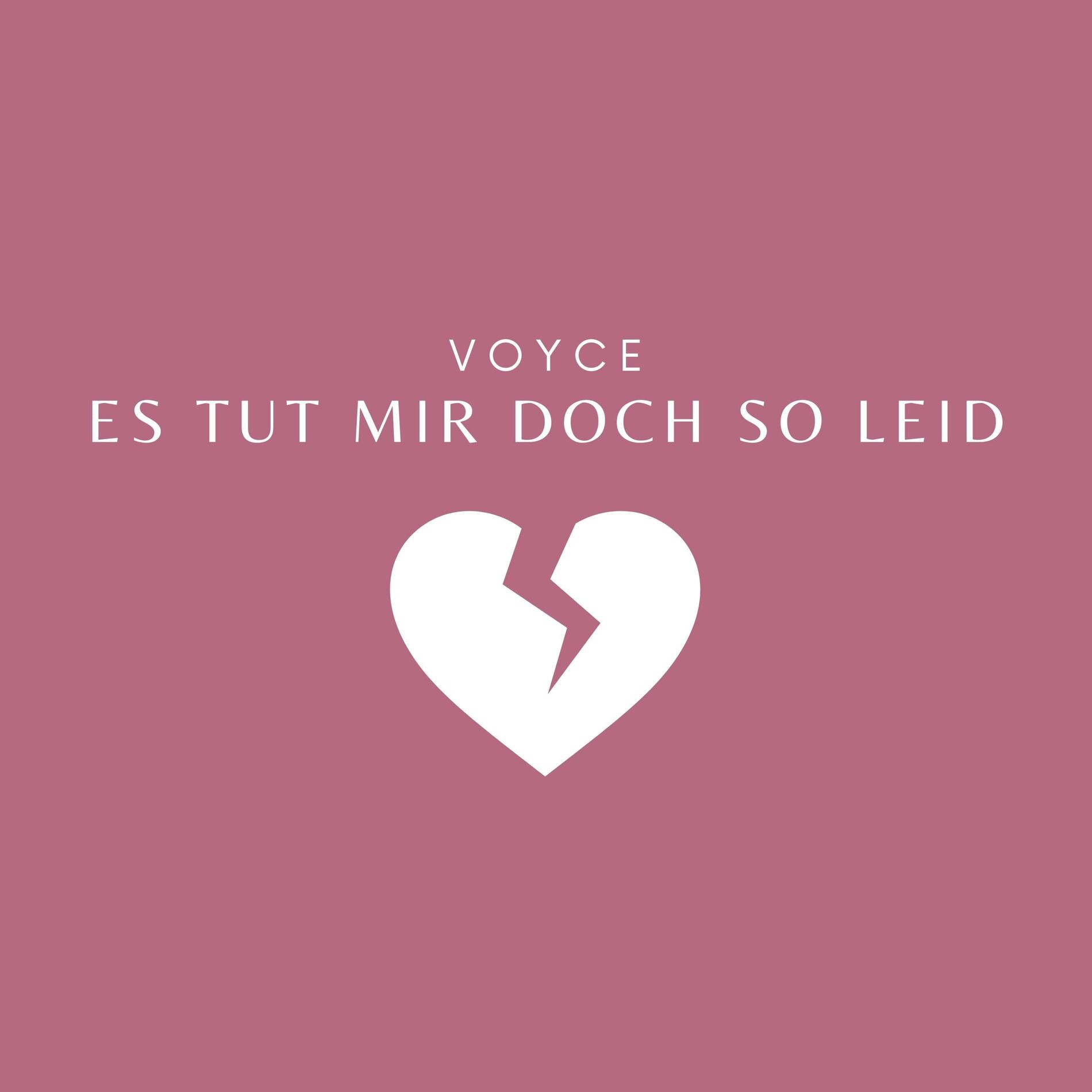 Album cover of Es tut mir doch so leid