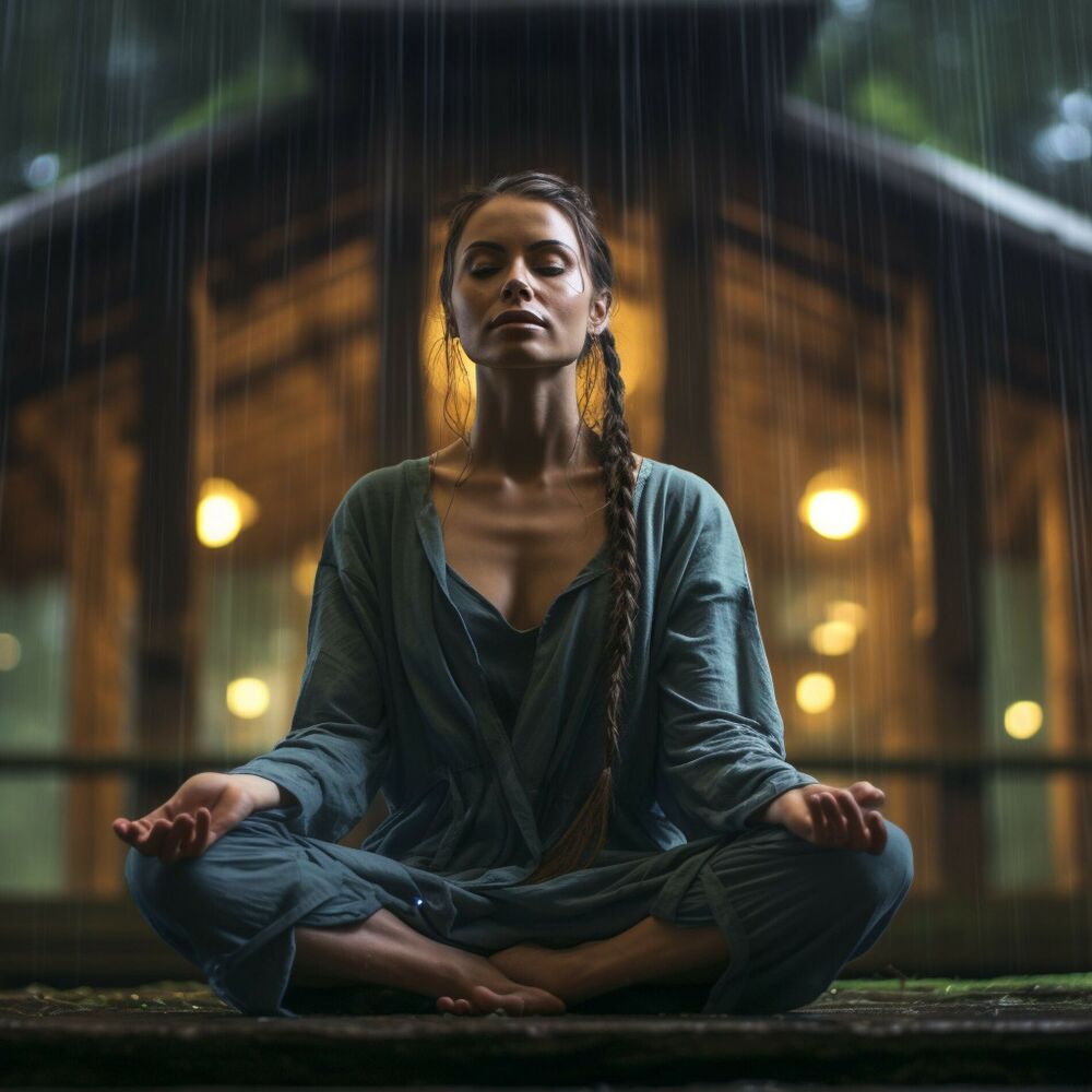 Picture of Meditation Rainfall Harmony: Music in the Rain
