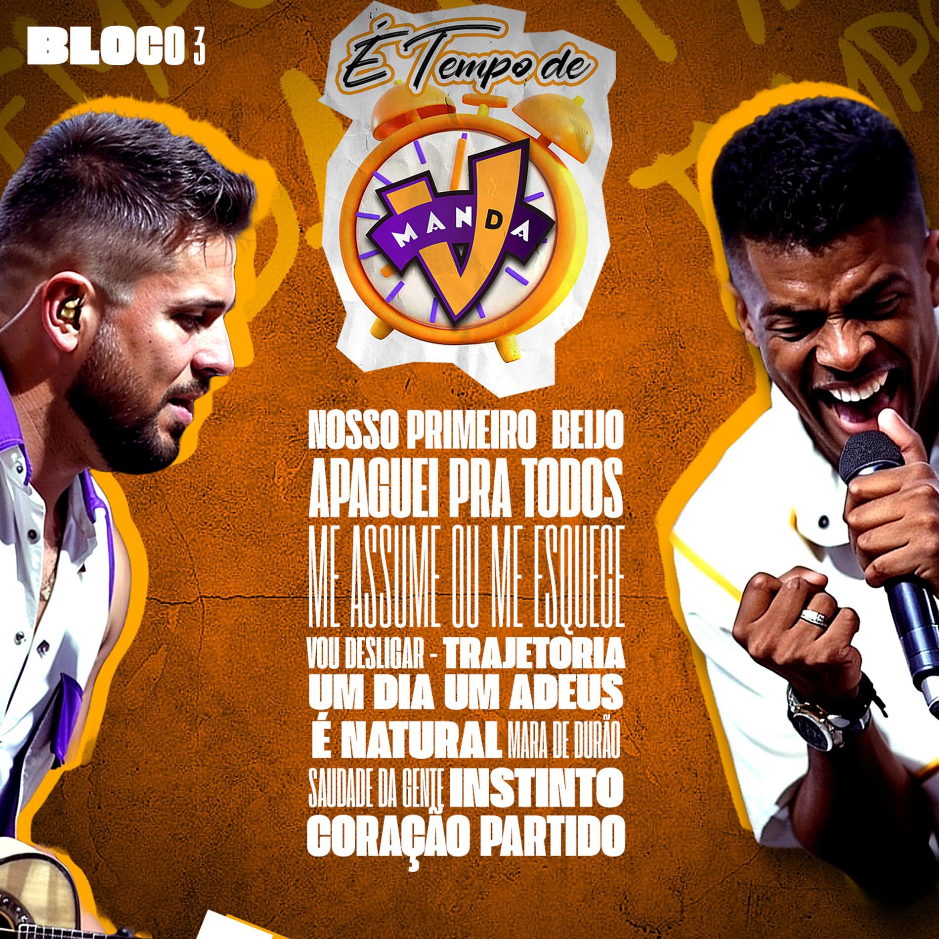 Album cover of É Tempo de Manda V: Nosso Primeiro Beijo / Apaguei pra Todos / Assume ou Me Esquece / Vou Desligar / Trajetória / Um Dia e um Adeu (Ao Vivo)