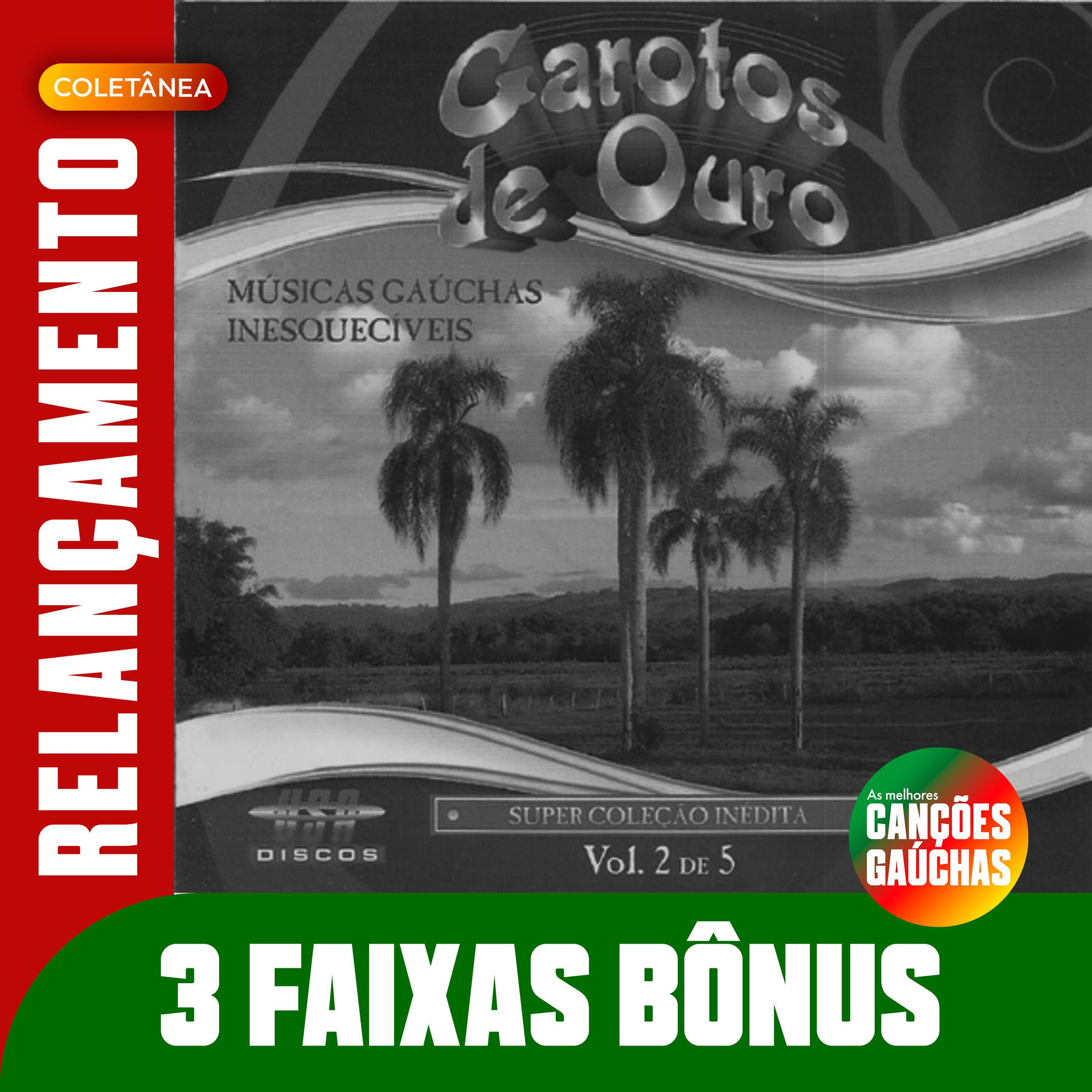 Album cover of MÚSICAS GAÚCHAS INESQUECÍVEIS, VOL. 2 - RELANÇAMENTO