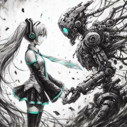 Cover of Miku and The Machine
