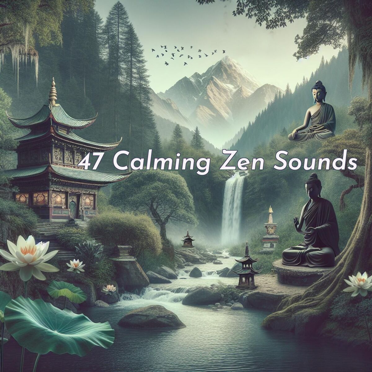 Album cover of 47 Calming Zen Sounds