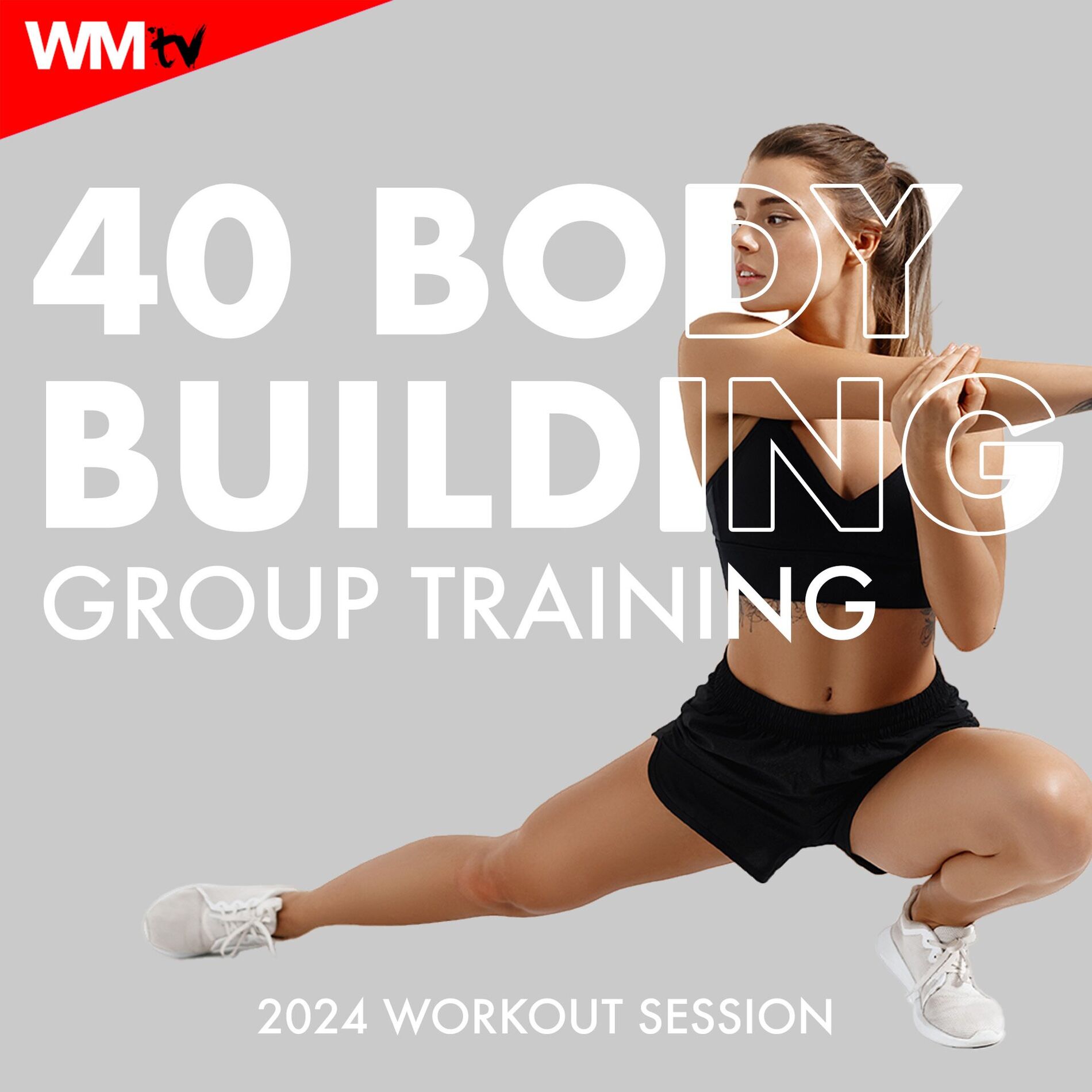 Album cover of 40 Body Building Group Training 2024 Workout Session (40 Unmixed Compilation for Fitness & Workout - 87 - 170 Bpm)