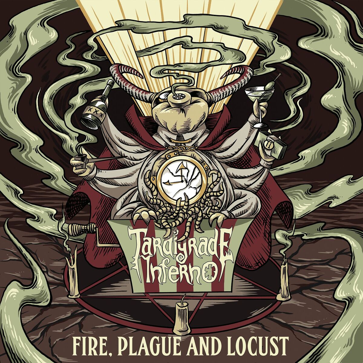 Album cover of Fire, Plague and Locust