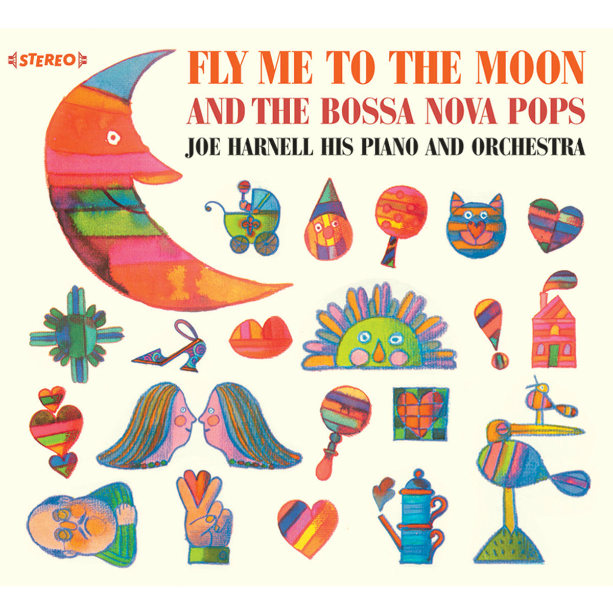 Album cover of Joe Harnell His Piano and Orchestra: Fly Me to the Moon & The Bossa Nova Pops