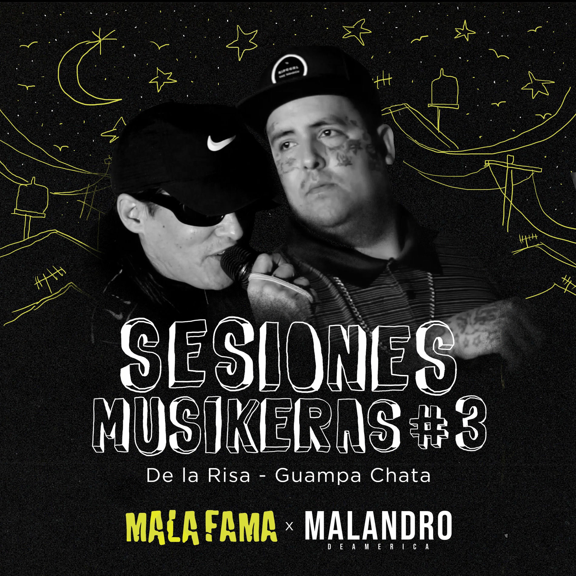 Album cover of De La Risa / Guampa Chata (Sesiones Musikeras #3) (En Vivo)