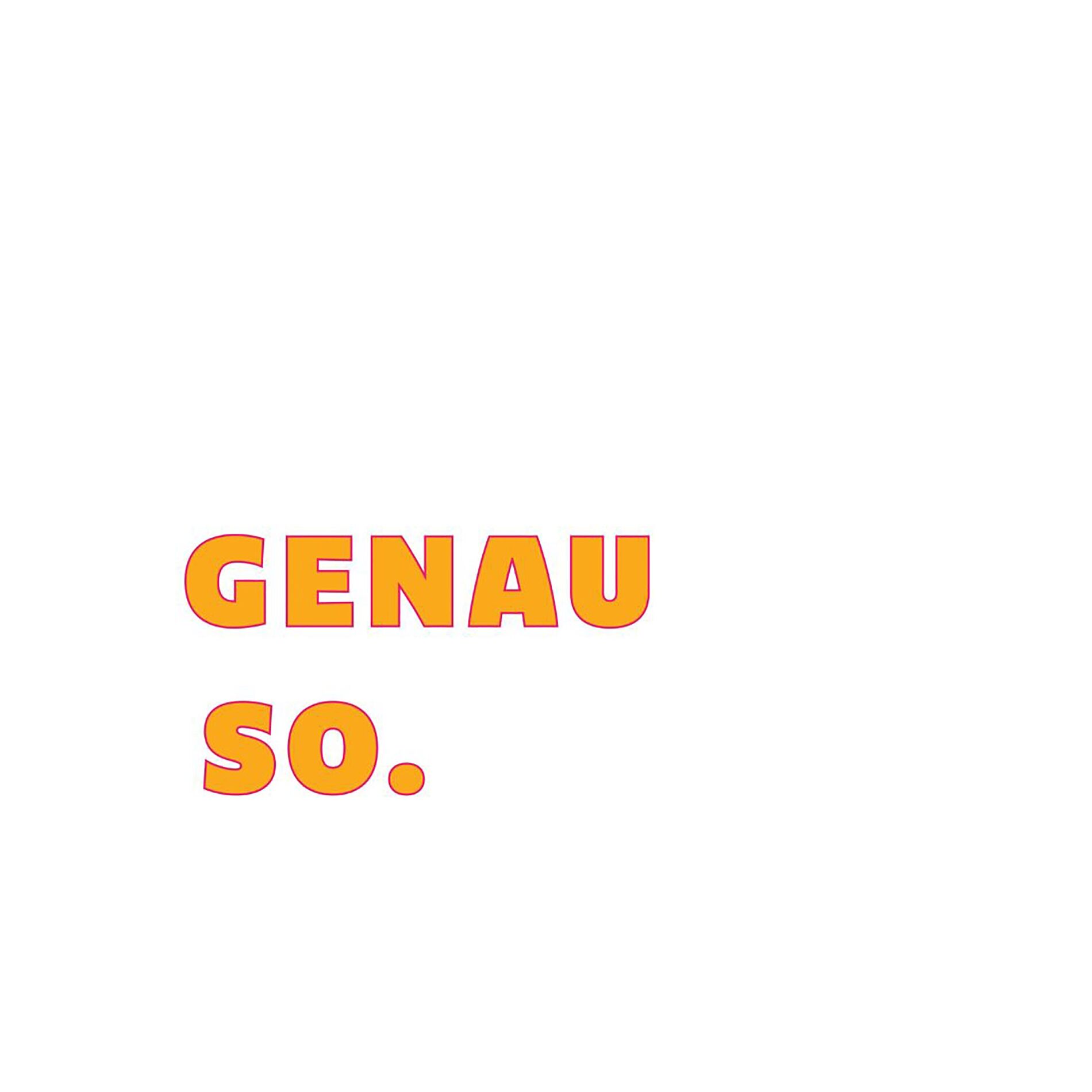 Album cover of Genau So