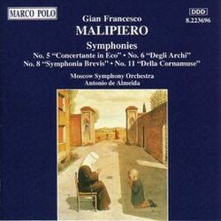 Cover of Malipiero: Symphonies Nos. 5, 6, 8 and 11
