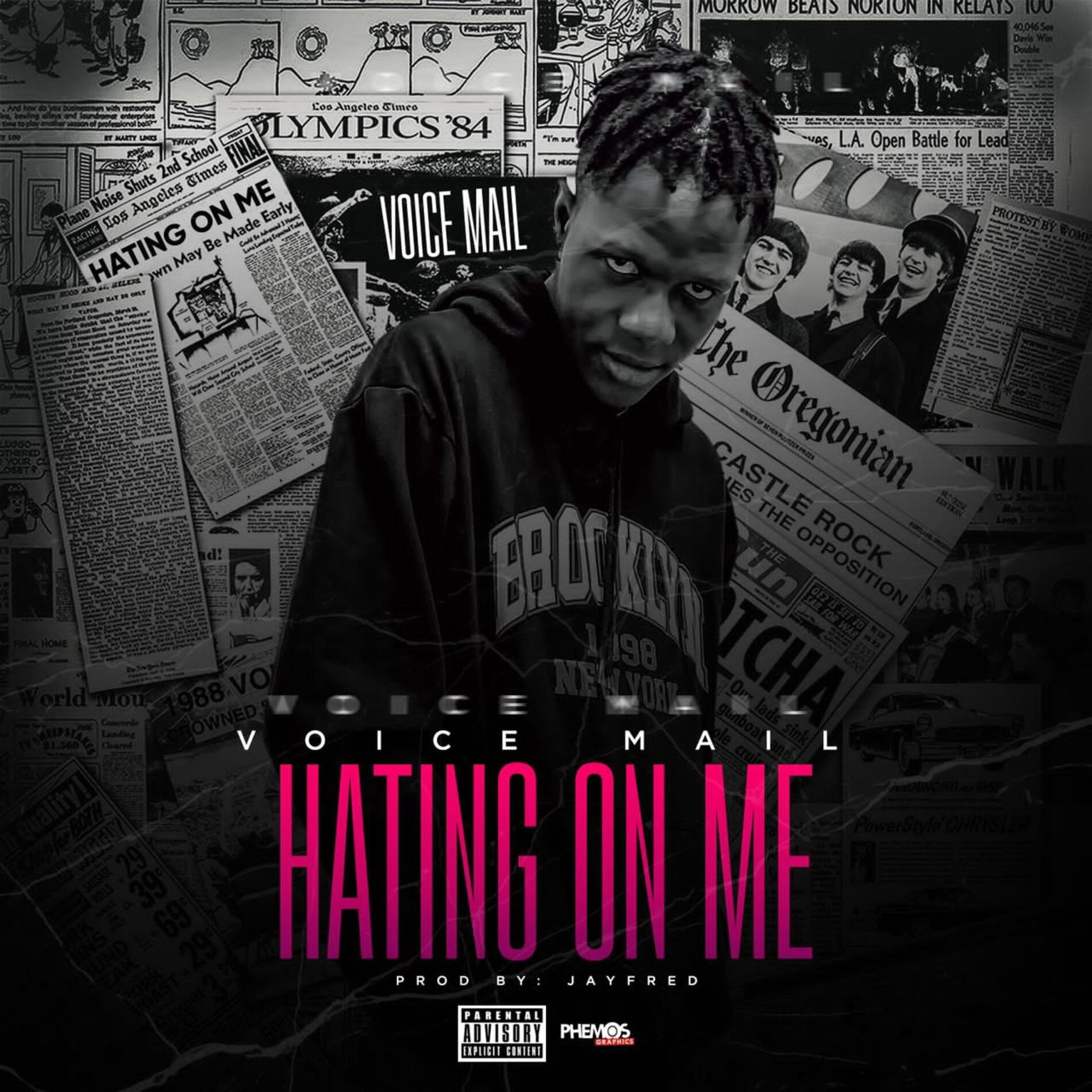 Album cover of Hating on me (feat. Voicemail)