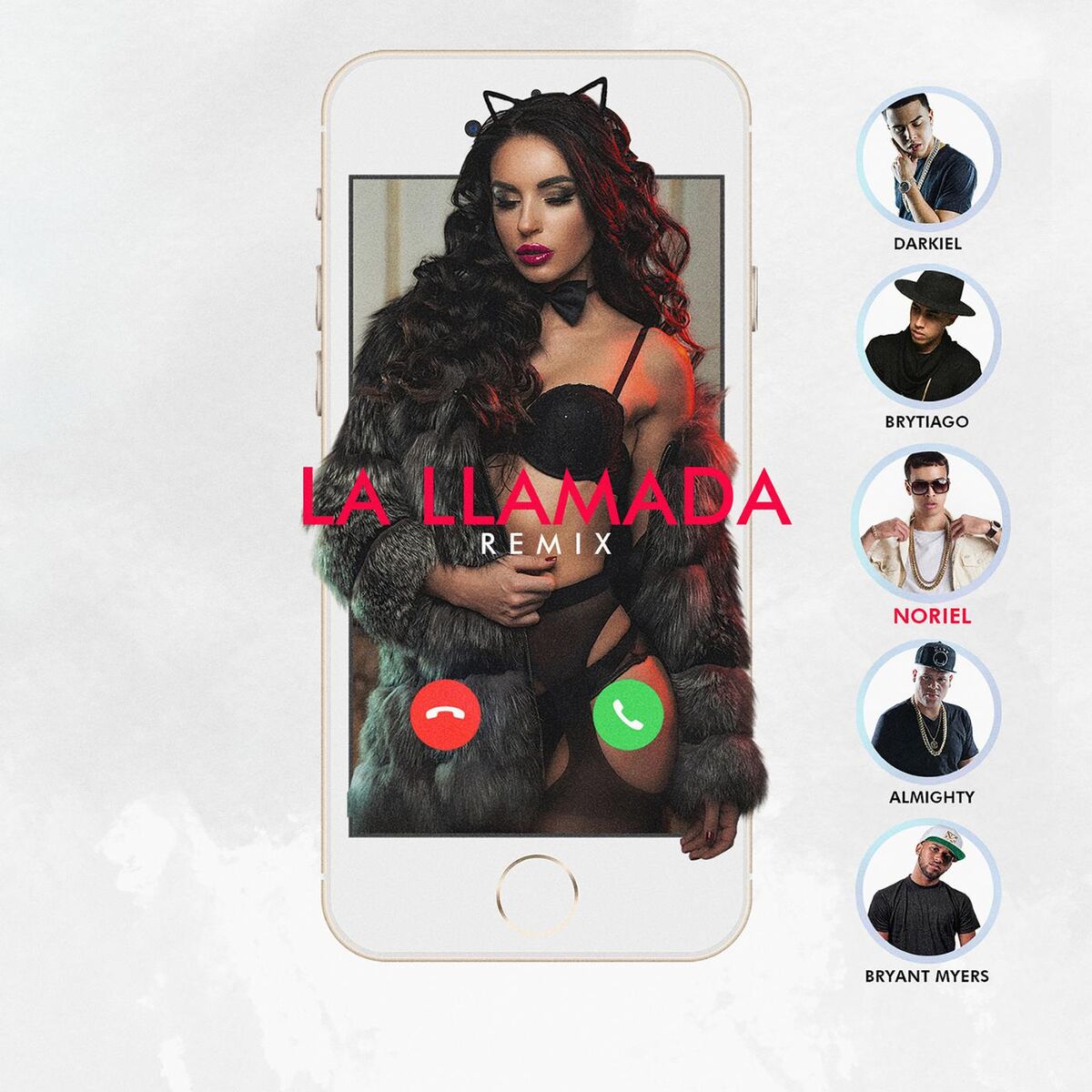 Album cover of La Llamada (Remix) [feat. Brytiago, Bryant Myers, Darkiel & Almighty]