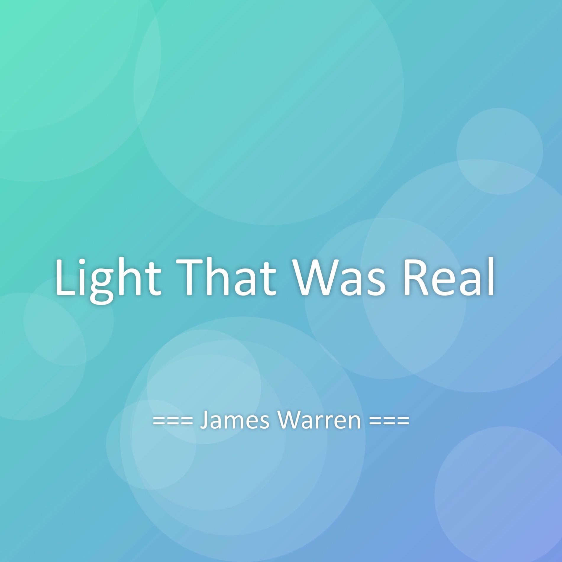 Album cover of Light That Was Real