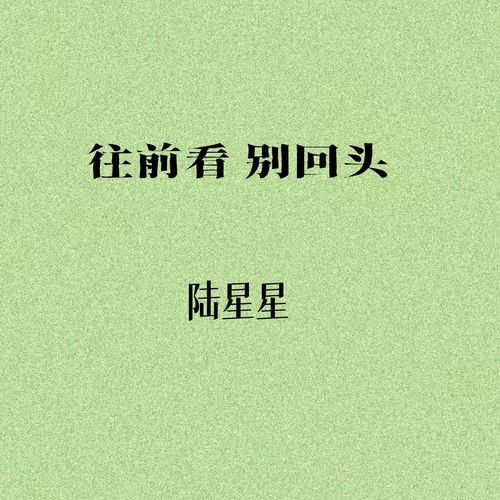 往前看 别回头