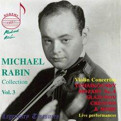 Cover of Michael Rabin, Vol. 3: Mozart & Tchaikovsky Concertos (Live)