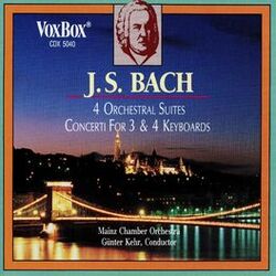 Cover of Bach: 4 Orchestral Suites & Concerti for 3 and 4 Keyboards