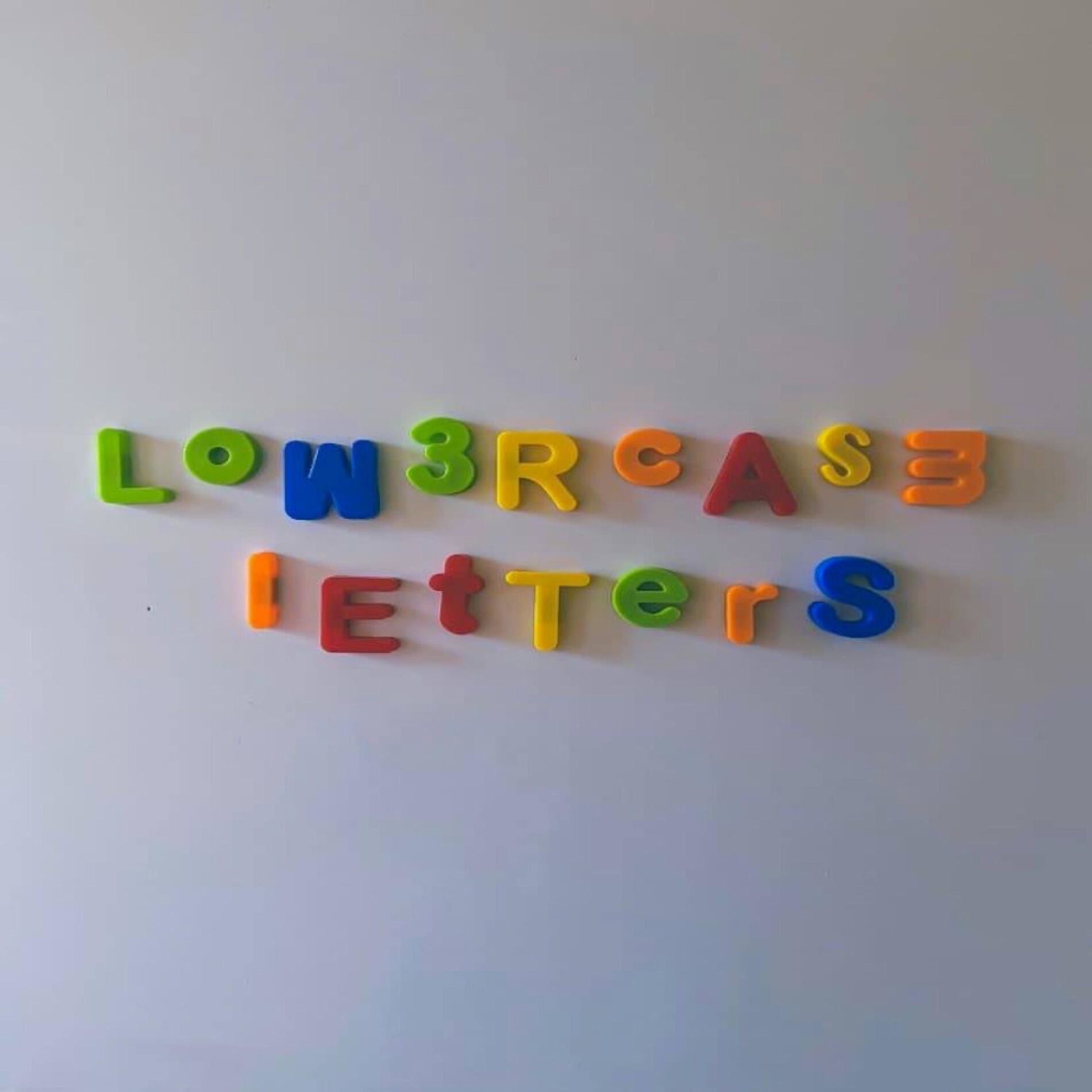 Album cover of lowercase letters