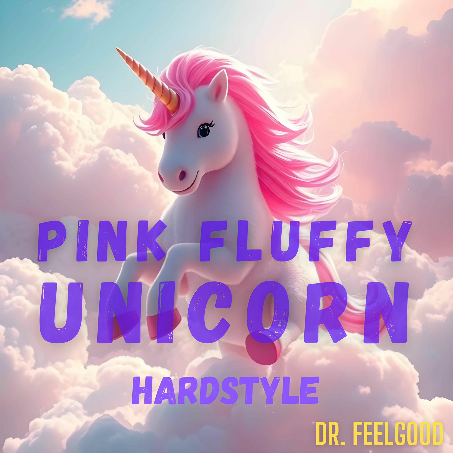 Album cover of Pink Fluffy Unicorn (Hardstyle) (feat. Andrew Huang)