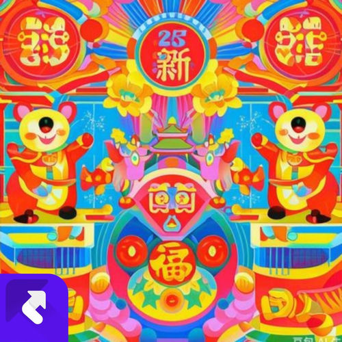 2025年新年顺顺幸福久久