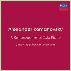 Cover of "A Retrospective of Solo Piano": Alexander Romanovsky