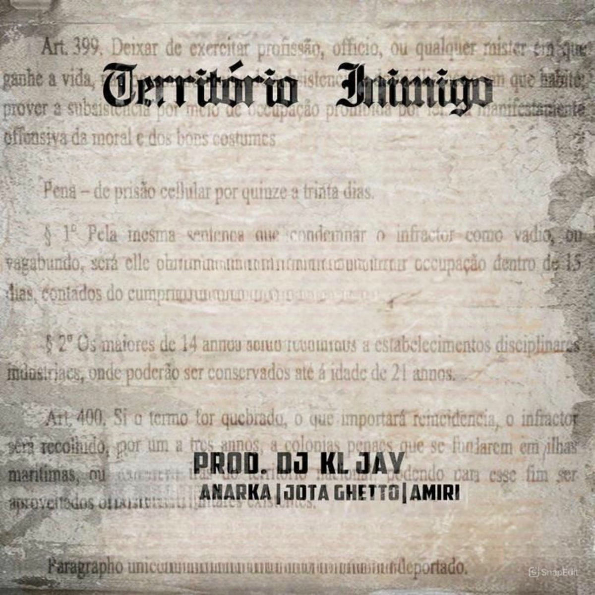 Album cover of Território Inimigo