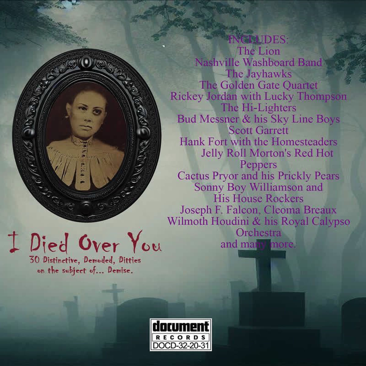 Album cover of I Died All Over You - Distinctive Demoded Ditties on the topic of Demise (Remastered)