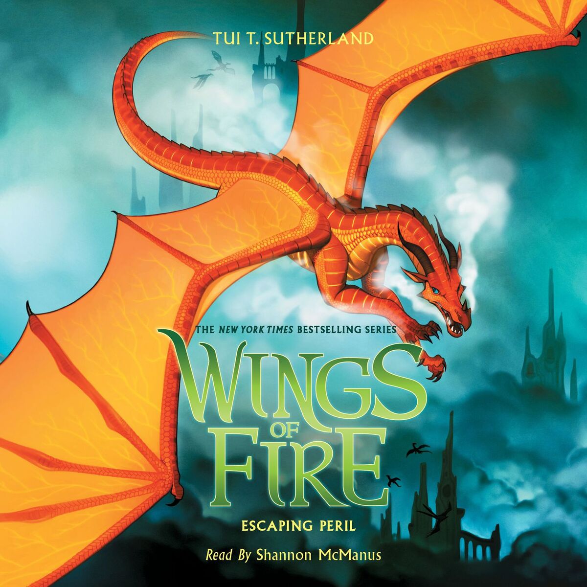 Album cover of Escaping Peril - Wings of Fire 8 (Unabridged)
