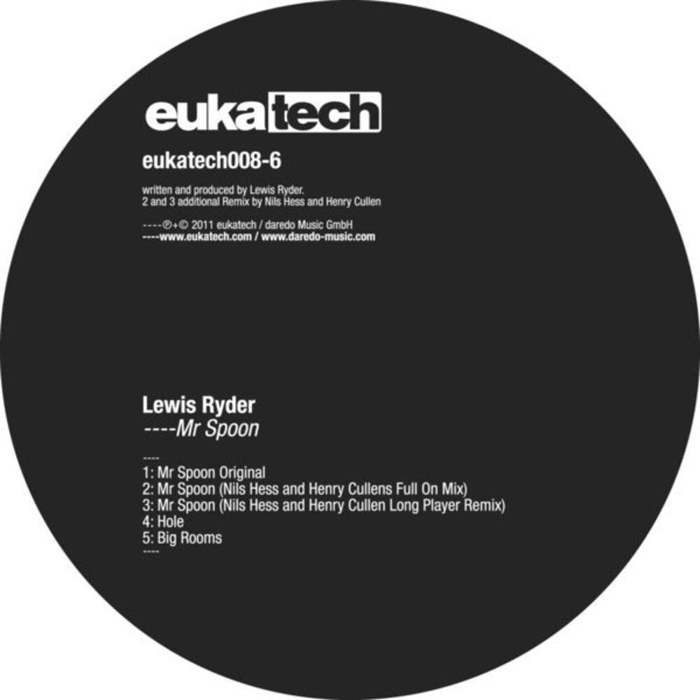 Picture of Lewis Ryder - Mr. Spoon (MP3 EP)