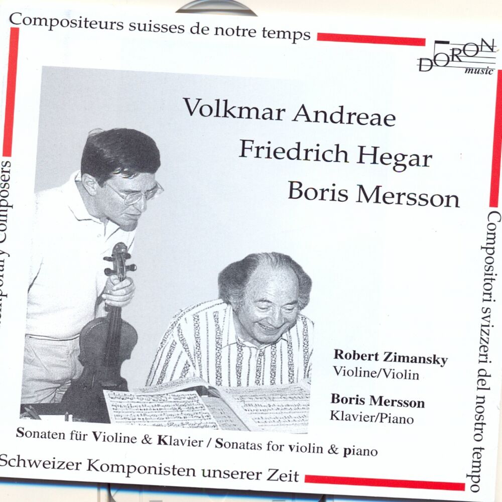 Picture of Compositeurs Suisses de notre temps: Volkmar Andreae, Friedrich Hegar, Boris Mersson