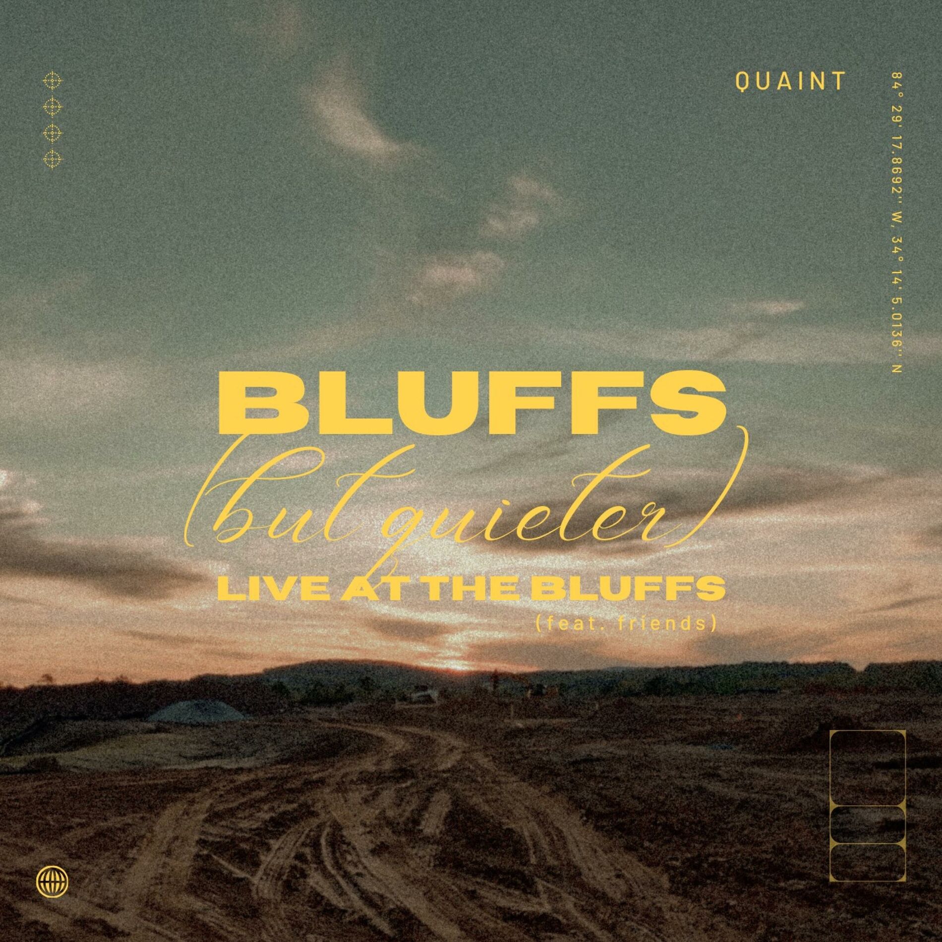 Album cover of BLUFFS: but quieter [live at the bluffs] (feat. friends) [Live]