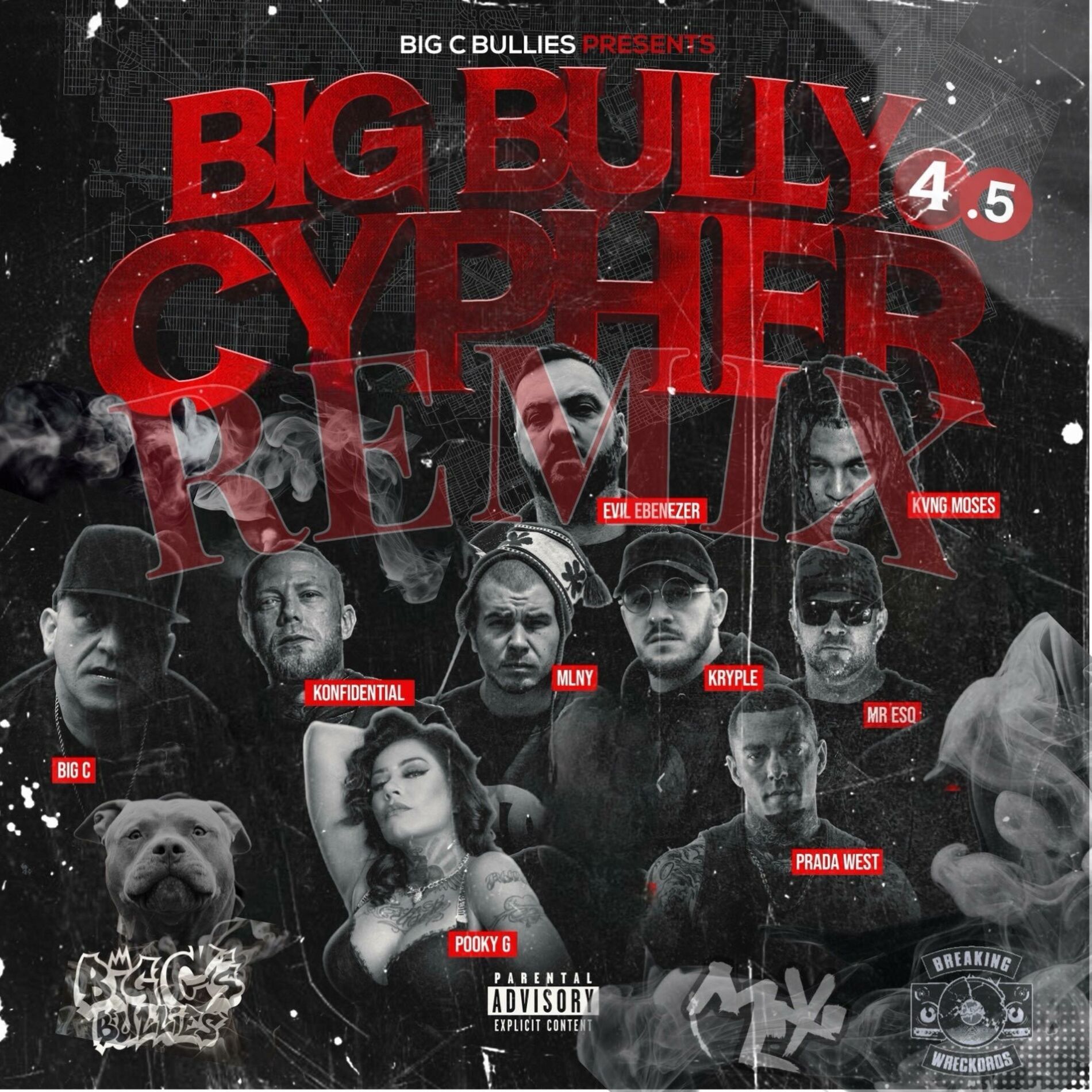 Album cover of BULLY CYPHER Vol 4.5 (feat. Kvng Moses, Pooky G, Kryple, Evil Ebenezer, Mr. ESQ & Konfidential) [REMIX]