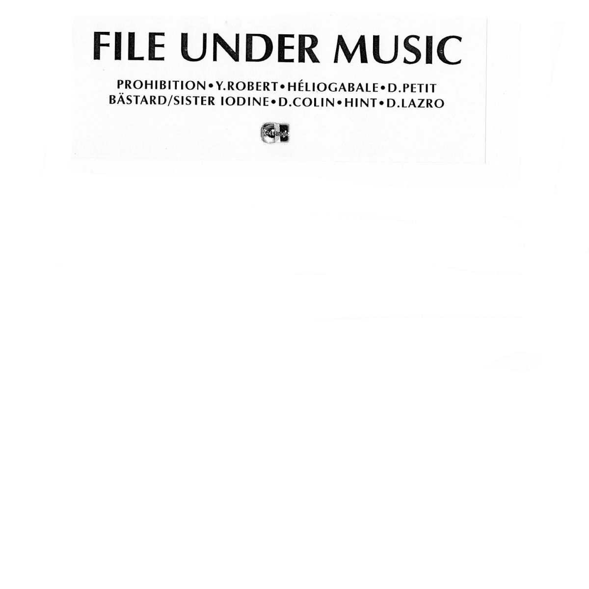 Album cover of File Under Music