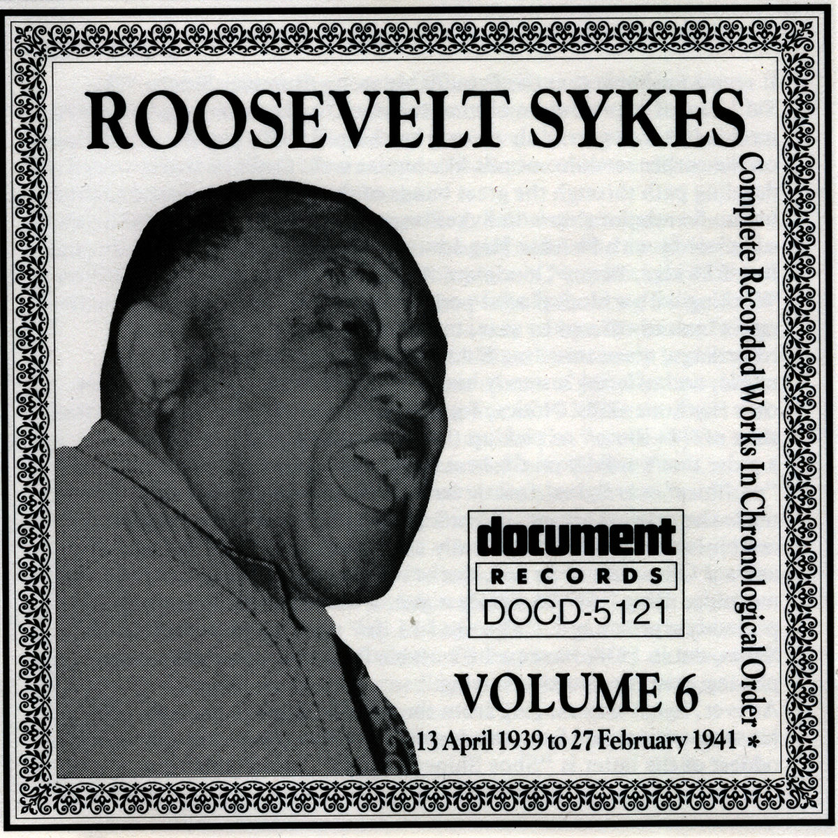Album cover of Roosevelt Sykes Vol. 6 (1939-1941)
