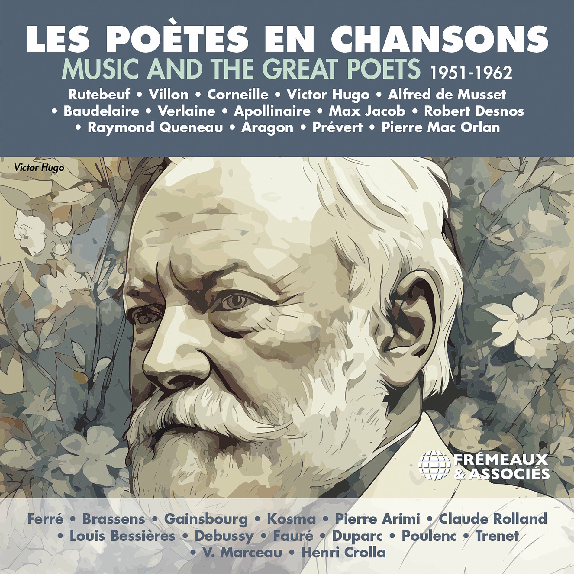Album cover of Les poètes en chansons - 1951-1962 (Music of the great poets, 1951-1962)