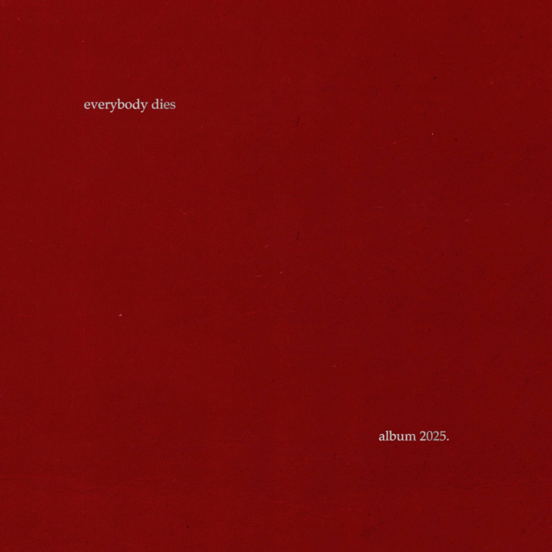 Album cover of EVERYBODY DIES