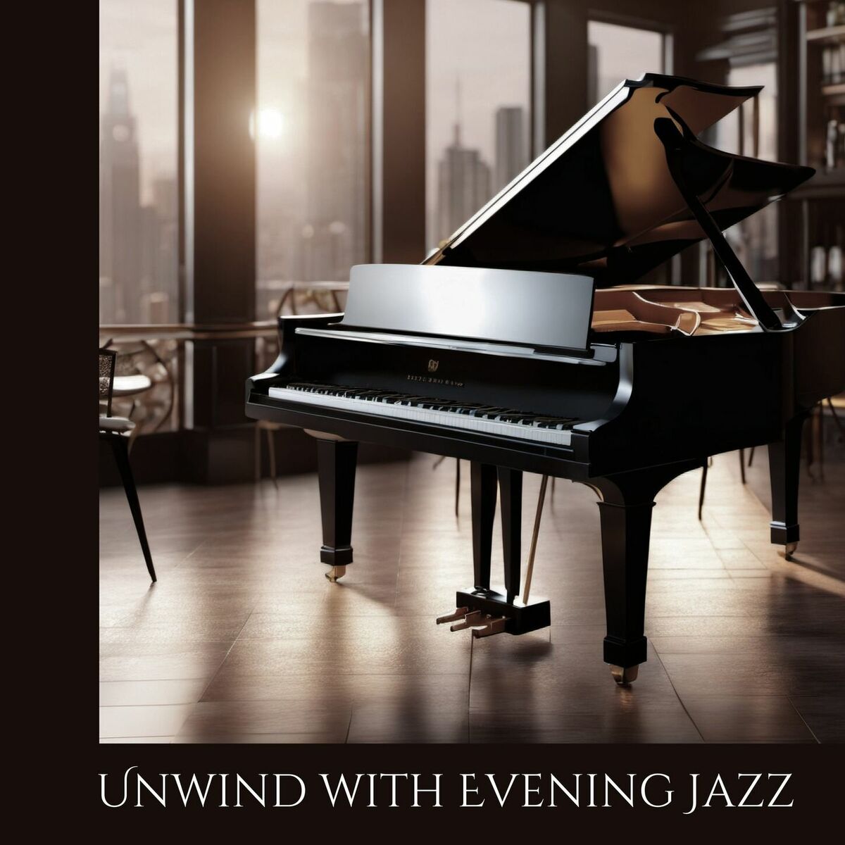 Album cover of Unwind with Evening Jazz - The Ultimate Relaxation Piano Playlist with Background Sounds for Tea Time & Downtime