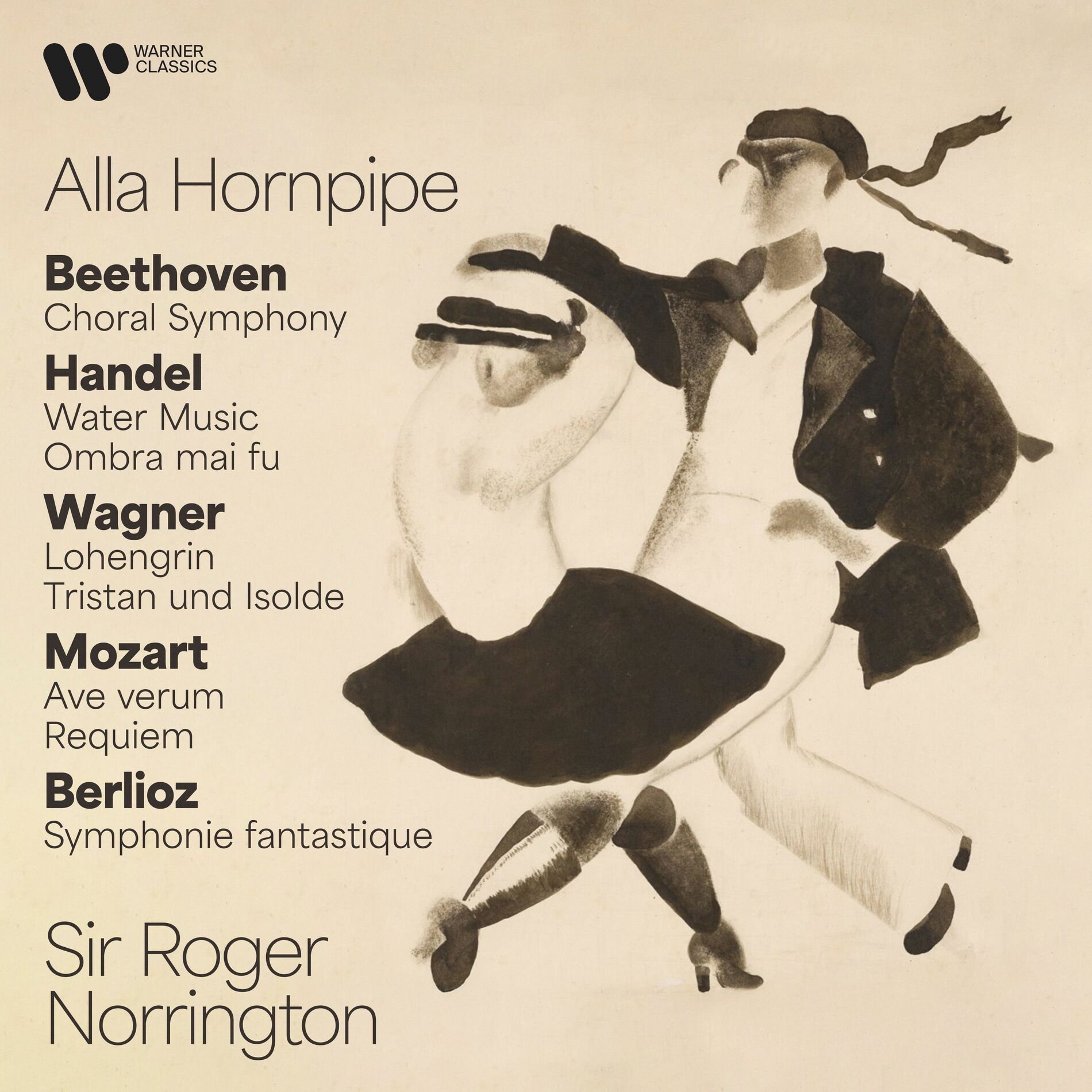 Album cover of Alla Hornpipe. Beethoven: Choral Symphony - Handel: Water Music & Ombra mai fu - Wagner: Lohengrin & Tristan und Isolde - Mozart: 