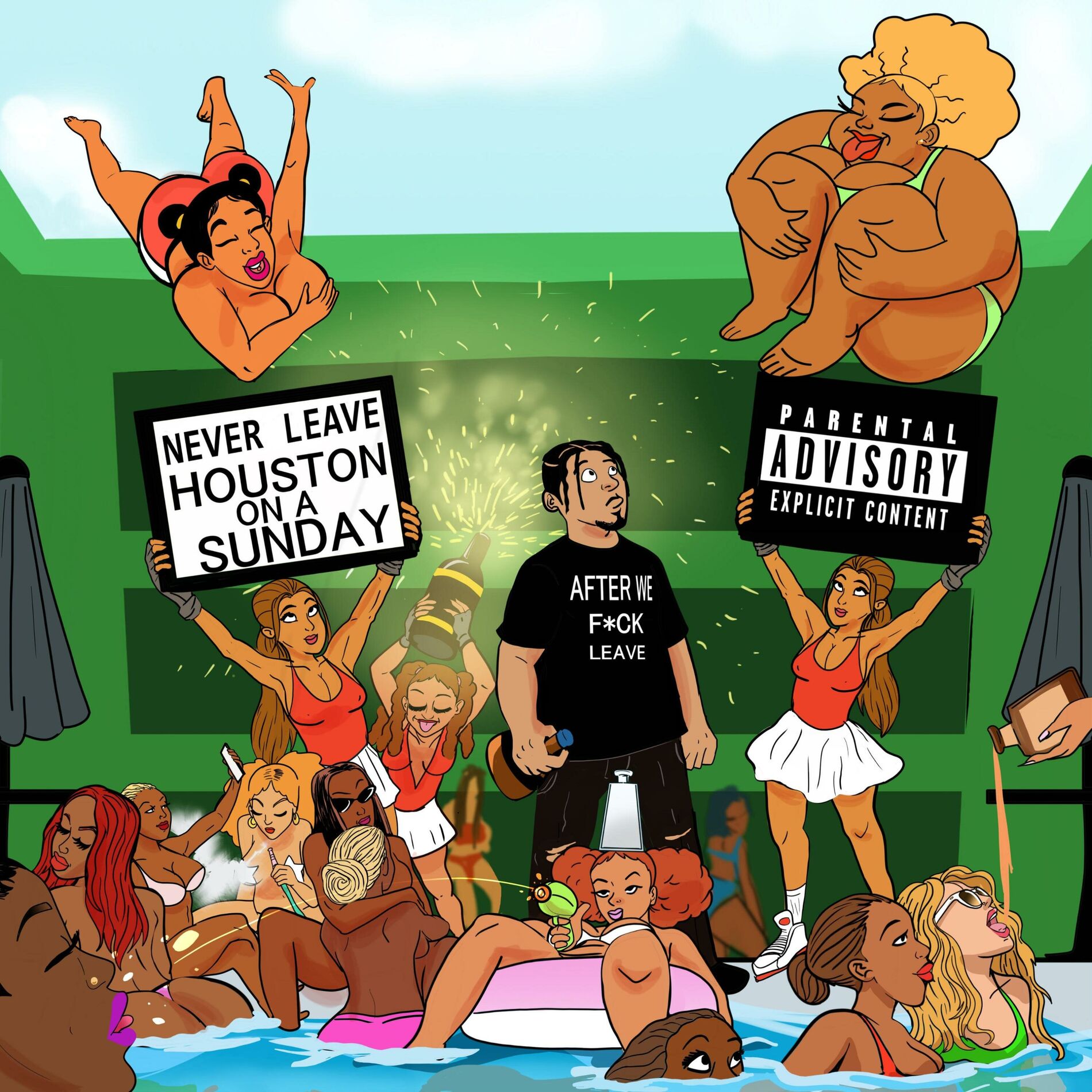 Album cover of Never Leave Houston On A Sunday