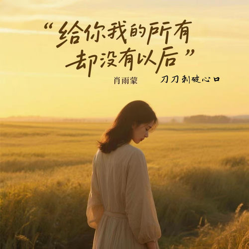 给你我的所有 却没有以后 (刀刀刺破心口)